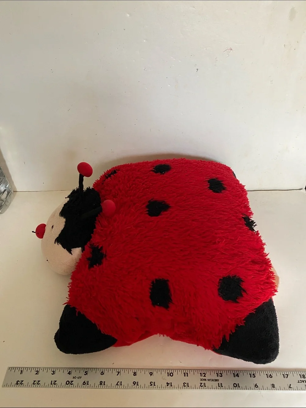 Pillow Pets Rare Retired Ms. Ladybug Folding Plush Pillow